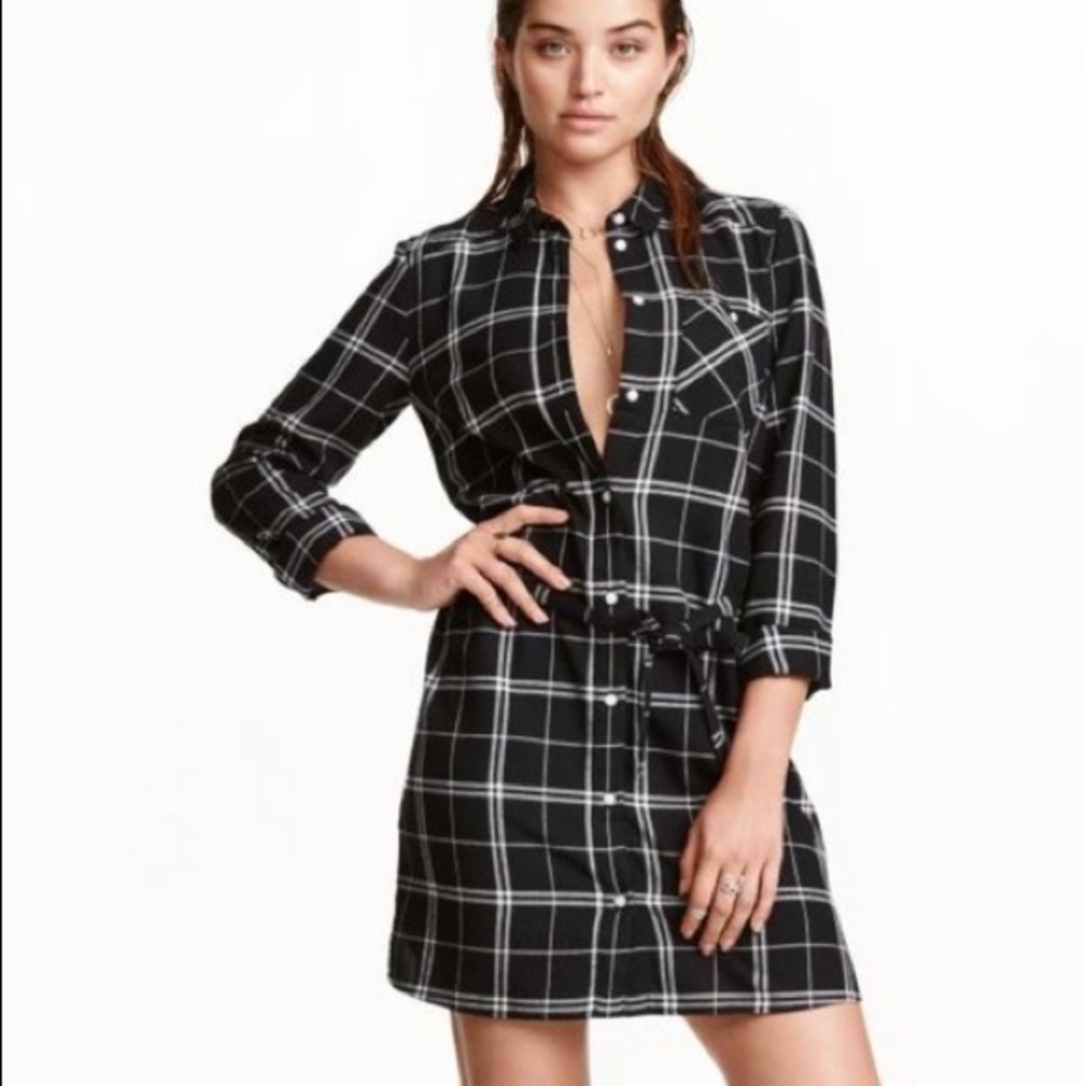 H&M Plaid Oversized Shirt